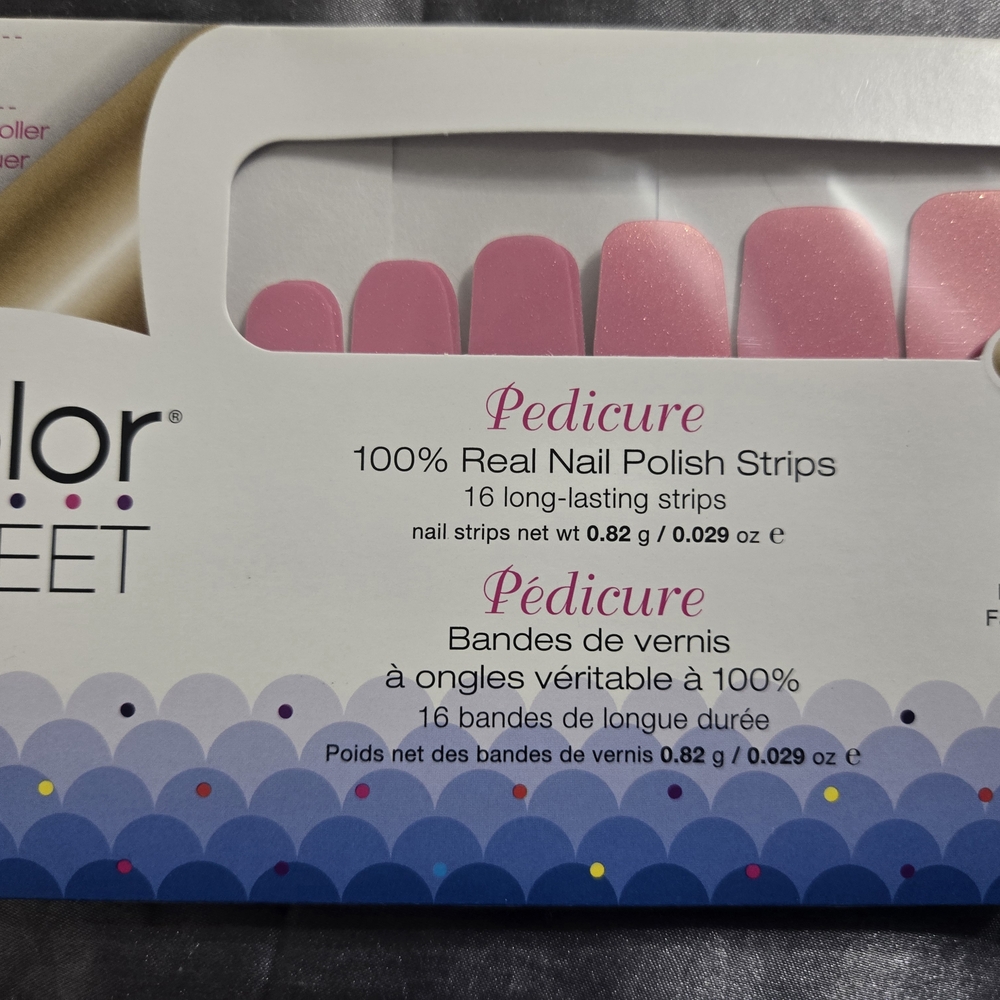 Color Street Nail Polish Strips - Strawberry Sunrise Pedi